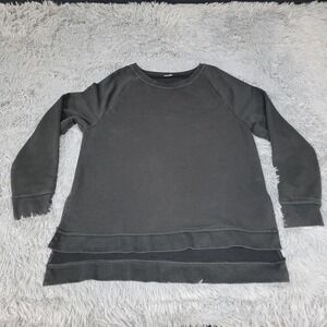 Joe Boxer Shirt Womens Medium Black Long Sleeve Raglan‎ Pullover